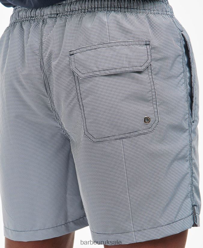 Gingham Swim Shorts Barbour Men R08LB61219 Clothing Classic Red