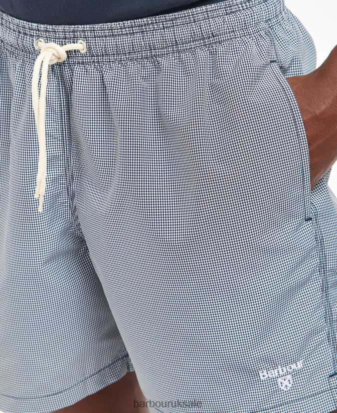 Gingham Swim Shorts Barbour Men R08LB61219 Clothing Classic Red