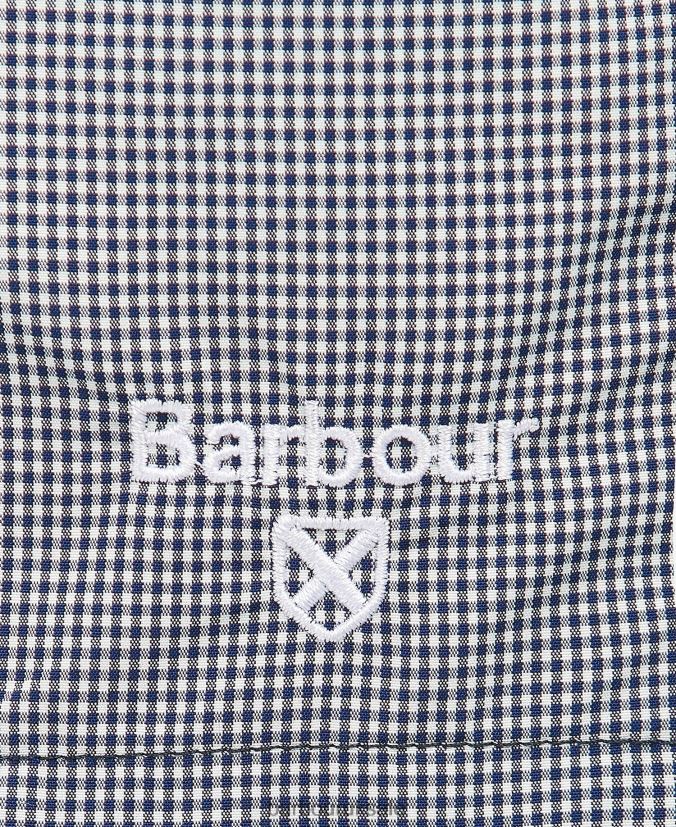 Gingham Swim Shorts Barbour Men R08LB61219 Clothing Classic Red