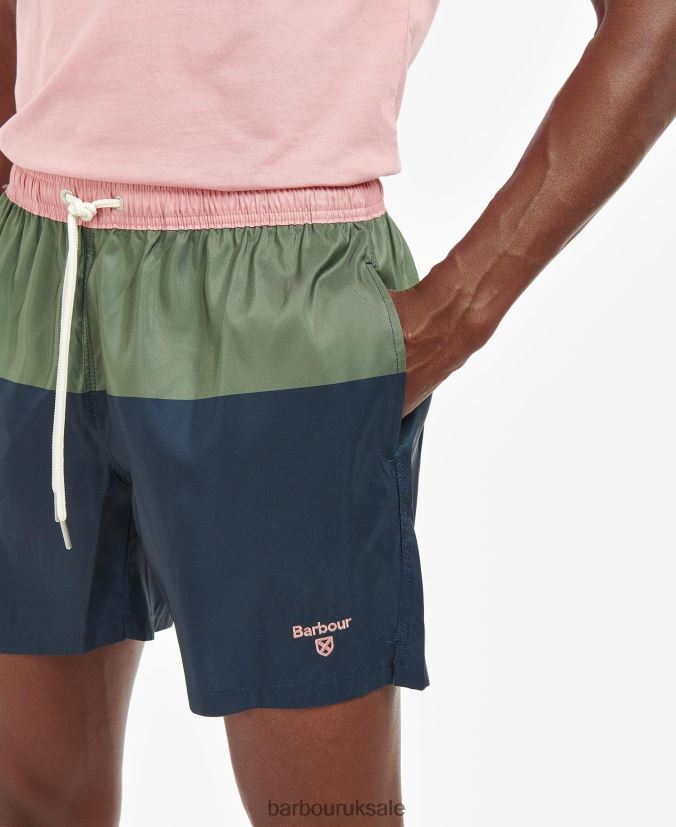 John Two-Tone Swim Shorts Barbour Men R08LB61186 Clothing Sky