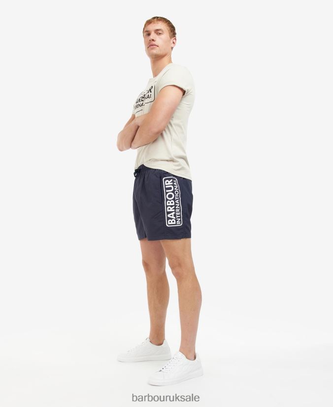 Large Logo Swim Shorts Barbour Men R08LB61195 Clothing Night Sky
