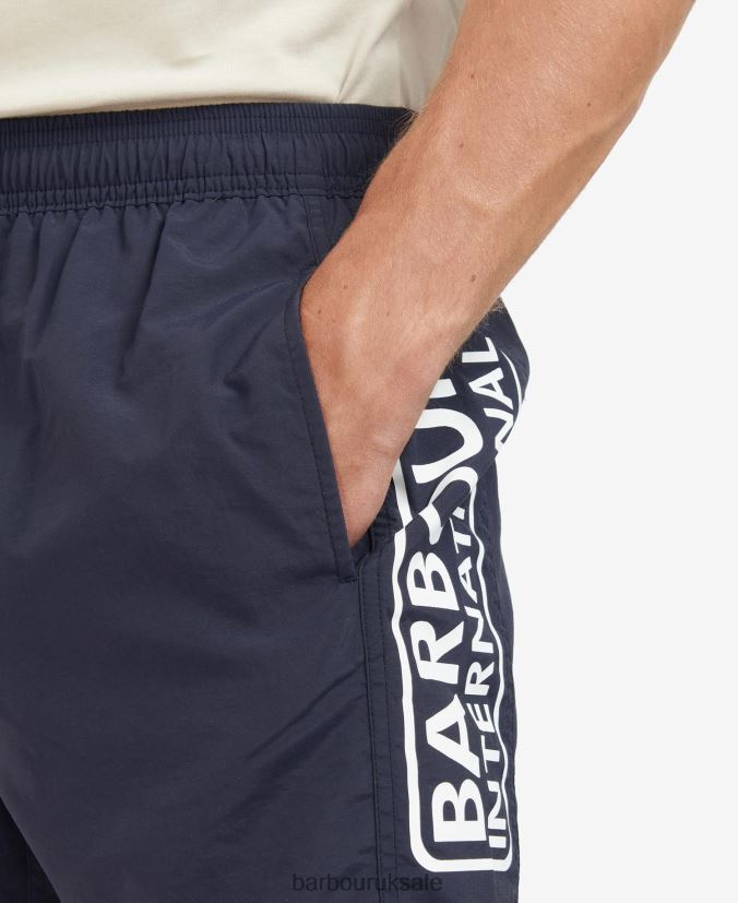 Large Logo Swim Shorts Barbour Men R08LB61195 Clothing Night Sky