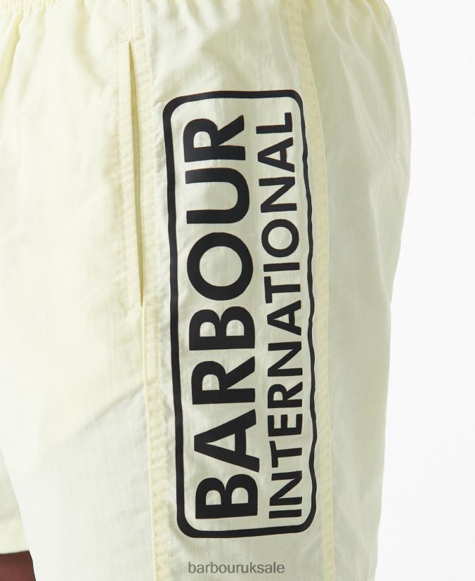 Large Logo Swim Shorts Barbour Men R08LB61214 Clothing Yellow Haze