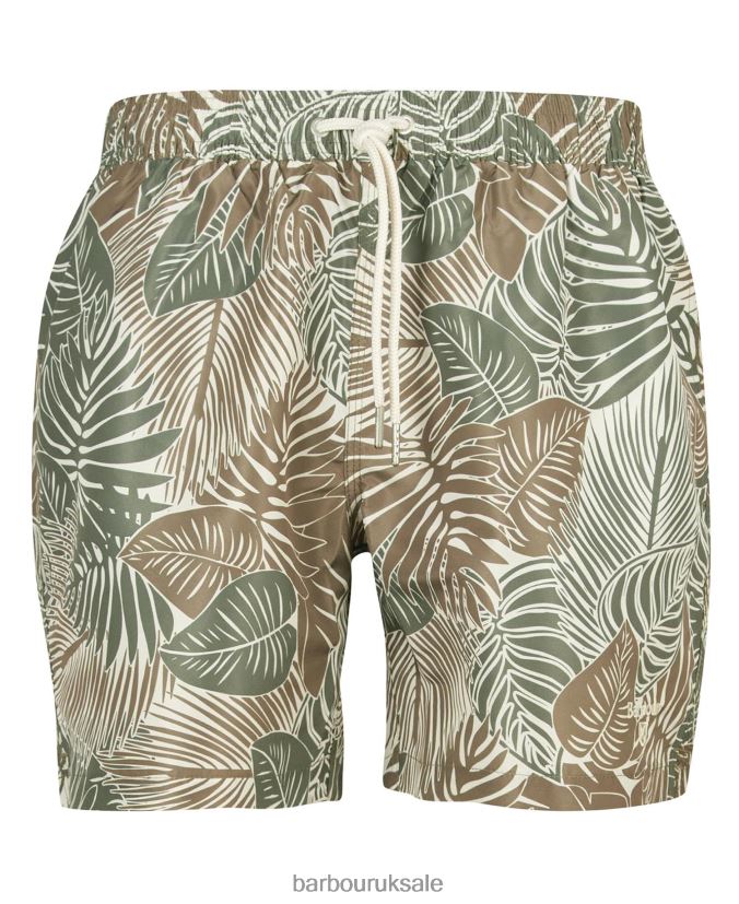 Leaf Swim Shorts Barbour Men R08LB61206 Clothing Olive