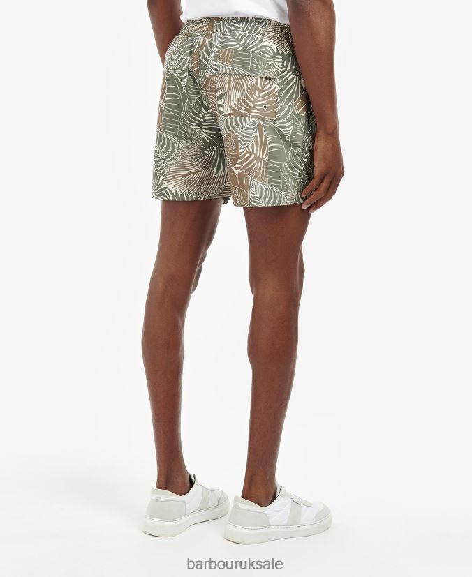 Leaf Swim Shorts Barbour Men R08LB61206 Clothing Olive