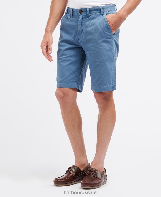 Neuston Twill Shorts Barbour Men R08LB61158 Clothing Force Blue