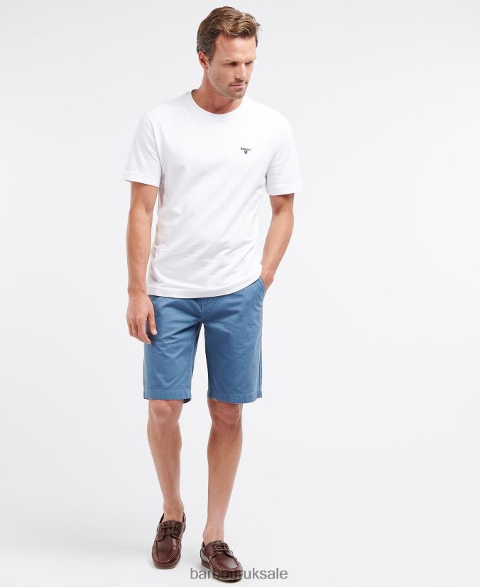 Neuston Twill Shorts Barbour Men R08LB61158 Clothing Force Blue
