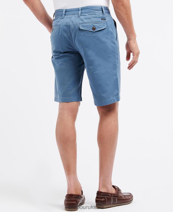 Neuston Twill Shorts Barbour Men R08LB61158 Clothing Force Blue