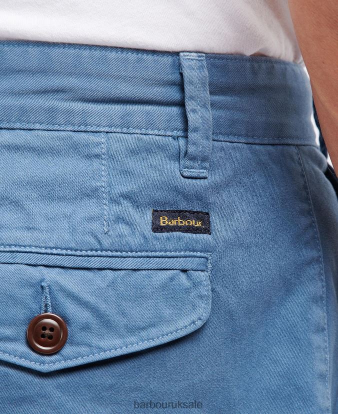 Neuston Twill Shorts Barbour Men R08LB61158 Clothing Force Blue