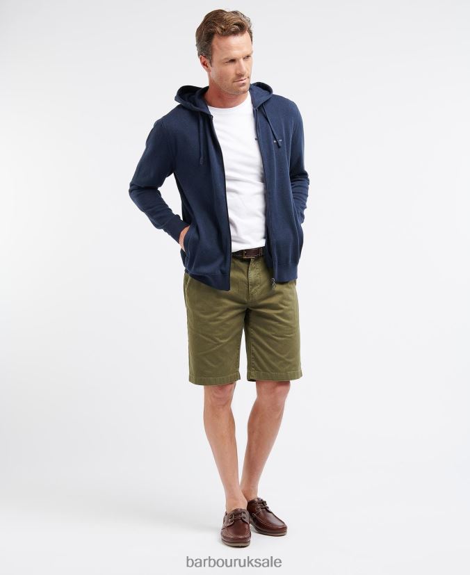 Neuston Twill Shorts Barbour Men R08LB61173 Clothing Force Blue
