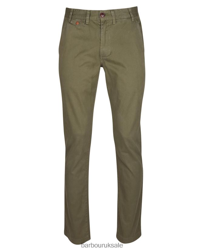Neuston Twill Trousers Barbour Men R08LB61143 Clothing Ivy Green
