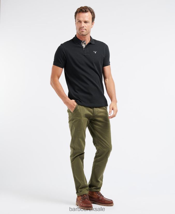 Neuston Twill Trousers Barbour Men R08LB61143 Clothing Ivy Green