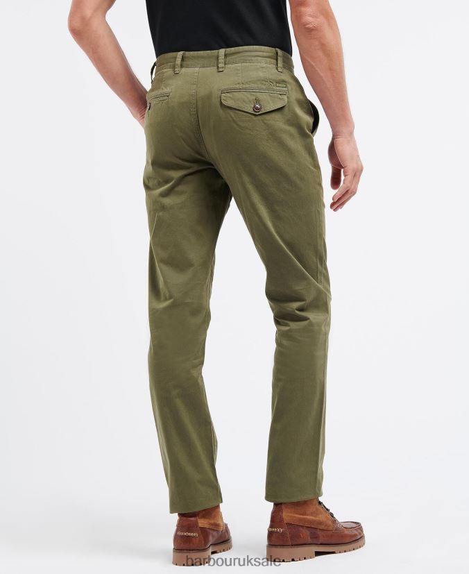 Neuston Twill Trousers Barbour Men R08LB61143 Clothing Ivy Green