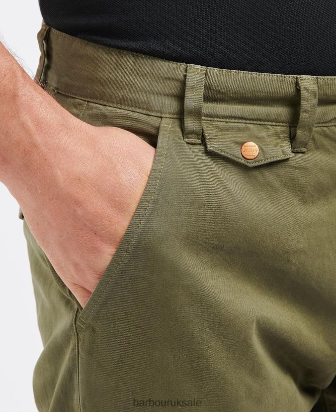 Neuston Twill Trousers Barbour Men R08LB61143 Clothing Ivy Green