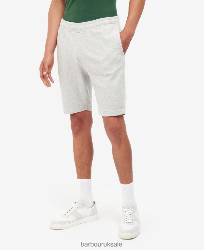 Newnham Sweat Shorts Barbour Men R08LB61182 Clothing Grey Marl