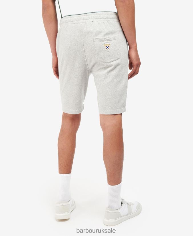 Newnham Sweat Shorts Barbour Men R08LB61182 Clothing Grey Marl