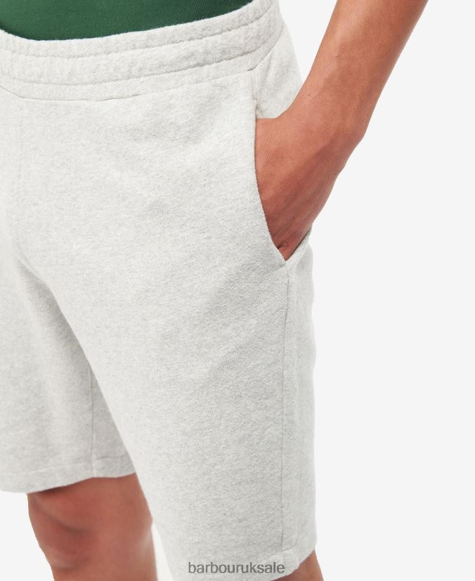 Newnham Sweat Shorts Barbour Men R08LB61182 Clothing Grey Marl