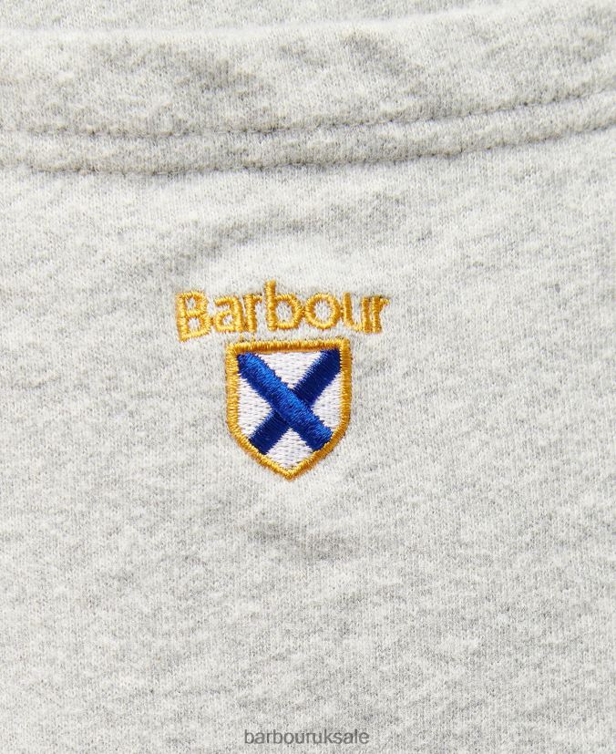 Newnham Sweat Shorts Barbour Men R08LB61182 Clothing Grey Marl