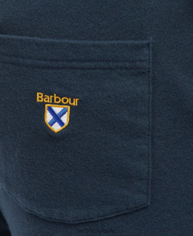 Newnham Sweat Shorts Barbour Men R08LB61229 Clothing Grey Marl