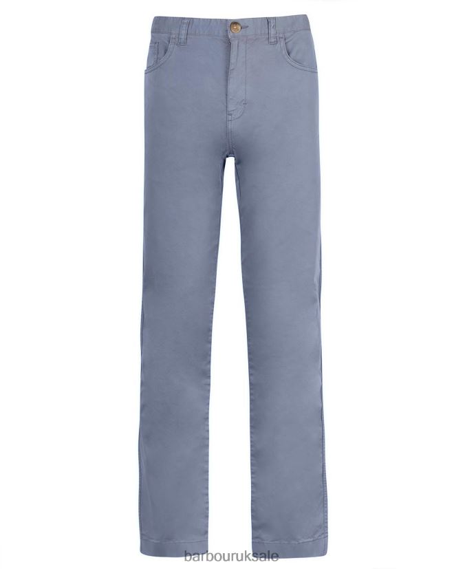 Overdyed Twill Trousers Barbour Men R08LB61204 Clothing Washed Blue