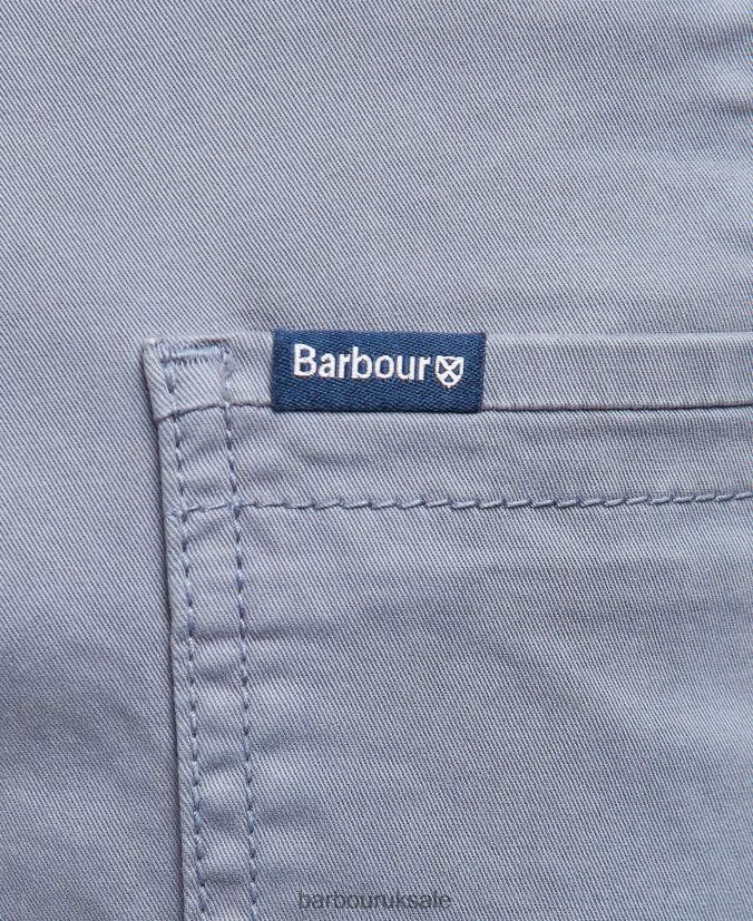 Overdyed Twill Trousers Barbour Men R08LB61204 Clothing Washed Blue