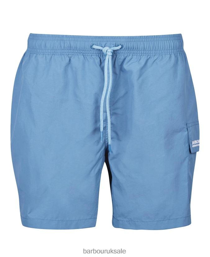 Pocket Swim Shorts Barbour Men R08LB61192 Clothing Blue Horizon