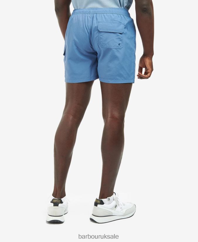 Pocket Swim Shorts Barbour Men R08LB61192 Clothing Blue Horizon