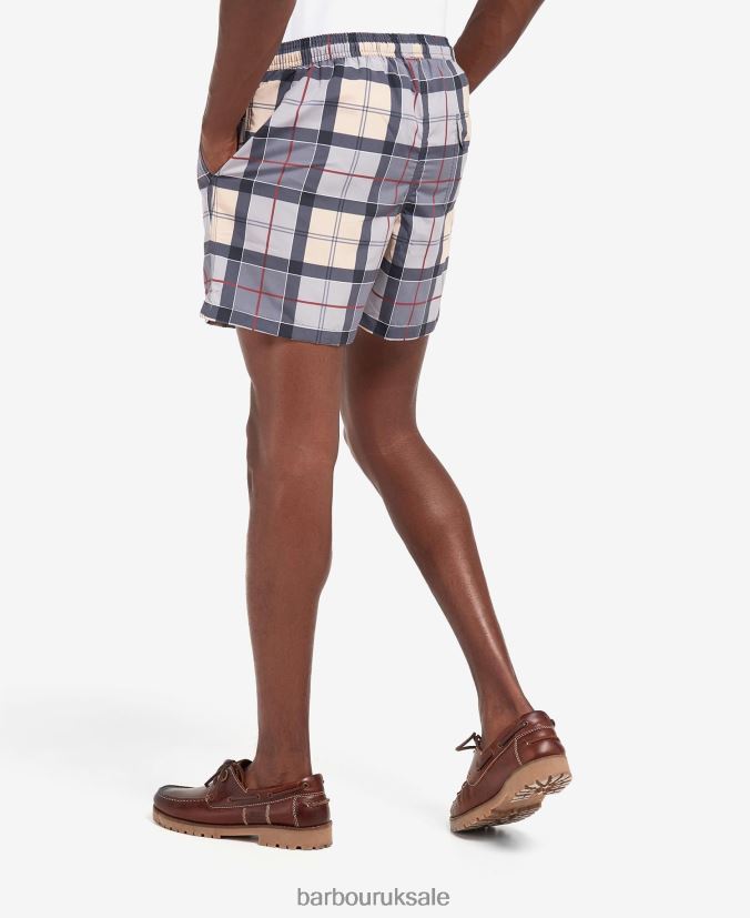 Tartan Swim Shorts Barbour Men R08LB61157 Clothing Aqua Tartan