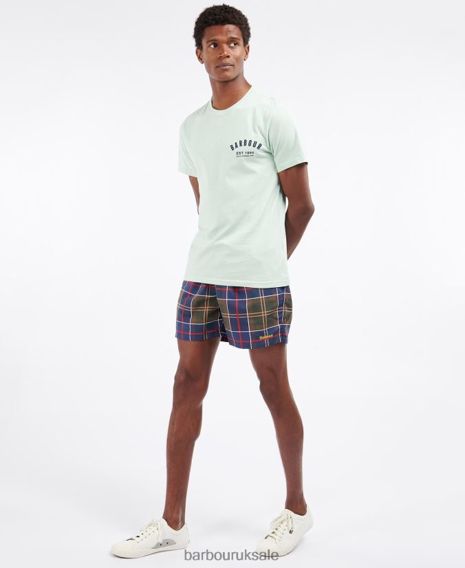 Tartan Swim Shorts Barbour Men R08LB61169 Clothing Summer Navy Tartan