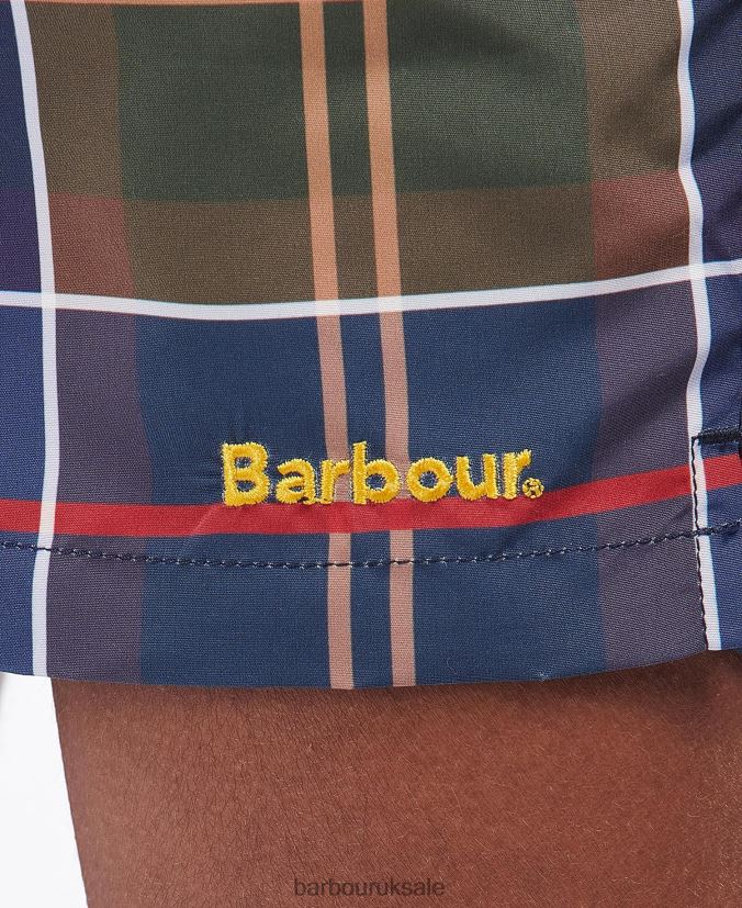 Tartan Swim Shorts Barbour Men R08LB61169 Clothing Summer Navy Tartan