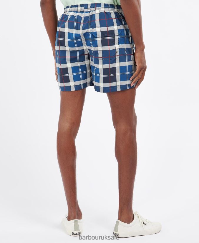 Tartan Swim Shorts Barbour Men R08LB61175 Clothing Summer Navy Tartan