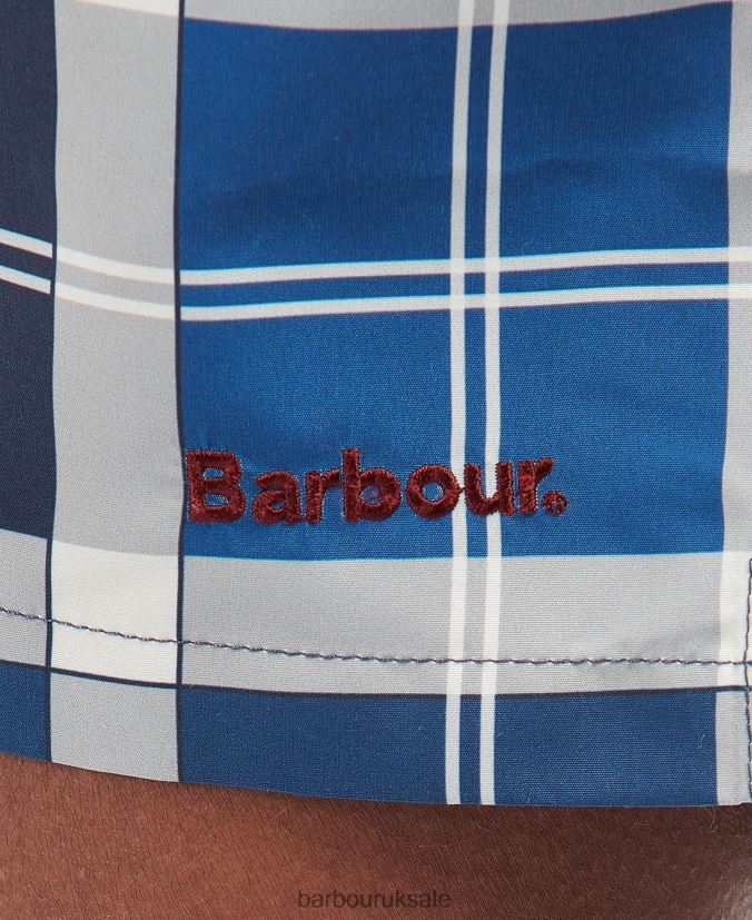 Tartan Swim Shorts Barbour Men R08LB61175 Clothing Summer Navy Tartan