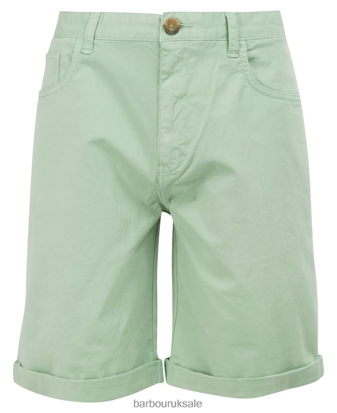 Twill Shorts Barbour Men R08LB61177 Clothing Washed Blue