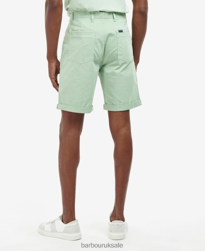 Twill Shorts Barbour Men R08LB61177 Clothing Washed Blue
