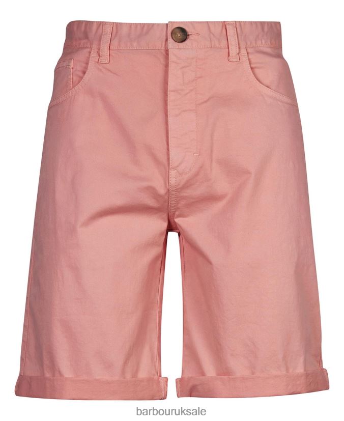 Twill Shorts Barbour Men R08LB61235 Clothing Washed Blue
