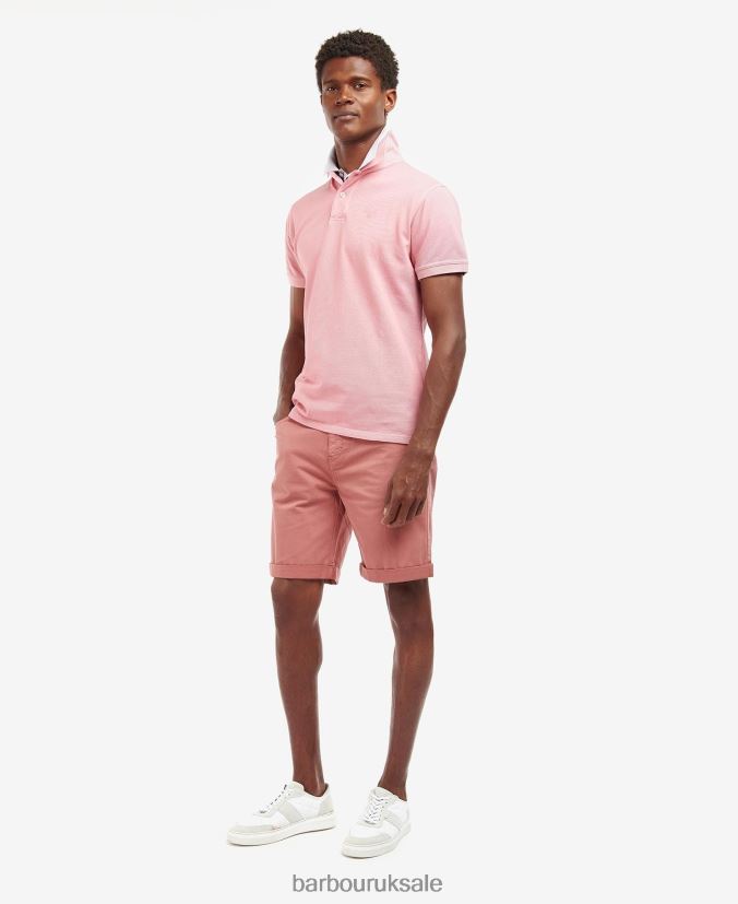 Twill Shorts Barbour Men R08LB61235 Clothing Washed Blue