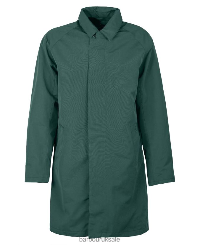 Barnley Waterproof Mac Jacket Barbour Men R08LB6195 Clothing Green Gables