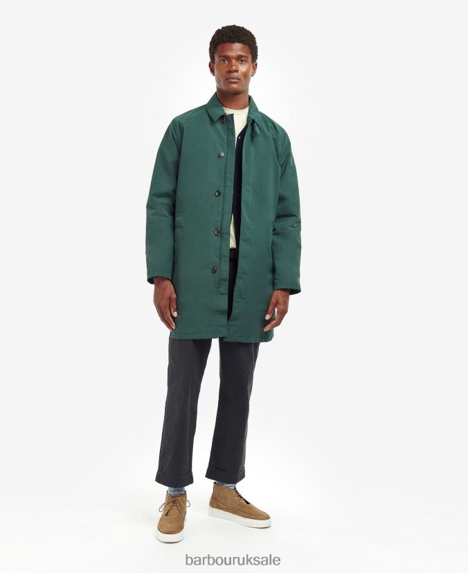 Barnley Waterproof Mac Jacket Barbour Men R08LB6195 Clothing Green Gables
