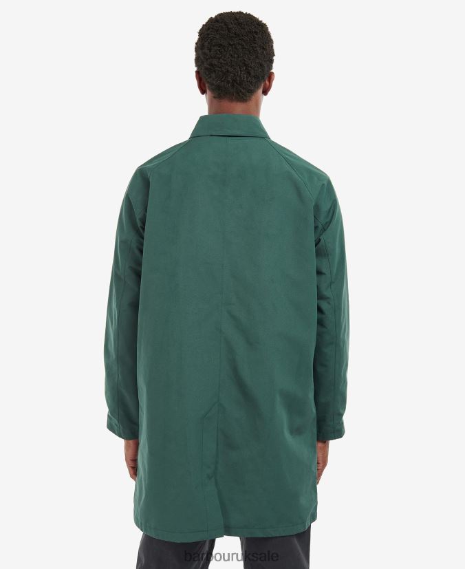 Barnley Waterproof Mac Jacket Barbour Men R08LB6195 Clothing Green Gables