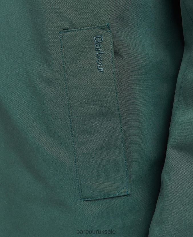Barnley Waterproof Mac Jacket Barbour Men R08LB6195 Clothing Green Gables