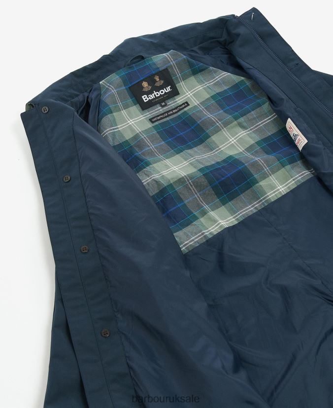 Barnley Waterproof Mac Jacket Barbour Men R08LB6215 Clothing Green Gables