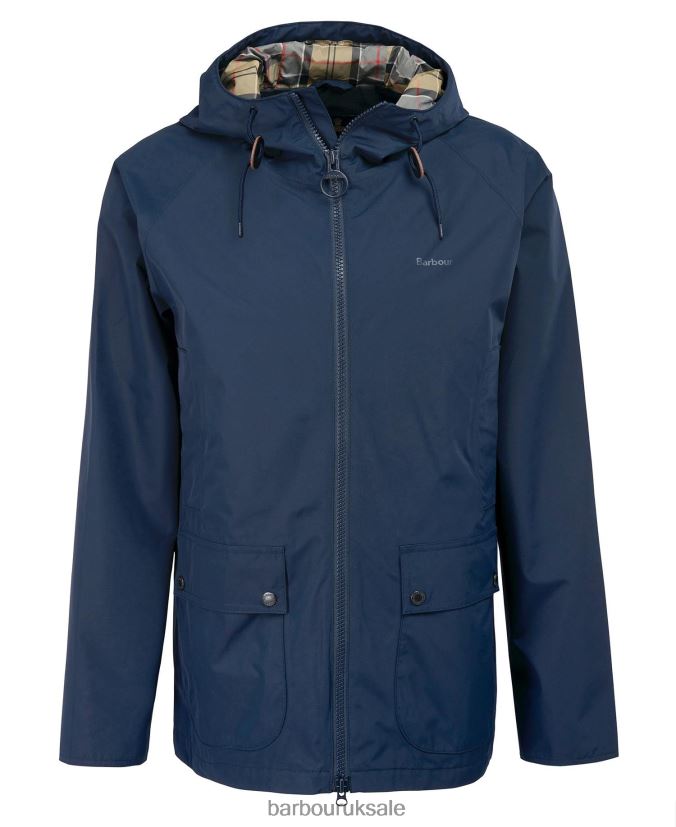 Hooded Dormus Waterproof Jacket Barbour Men R08LB6188 Clothing Navy/Dress
