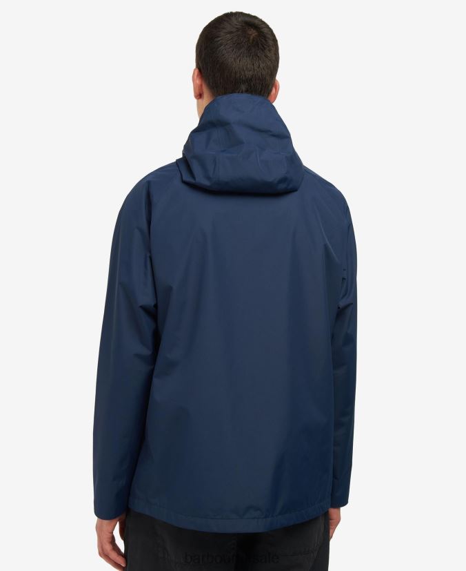 Hooded Dormus Waterproof Jacket Barbour Men R08LB6188 Clothing Navy/Dress