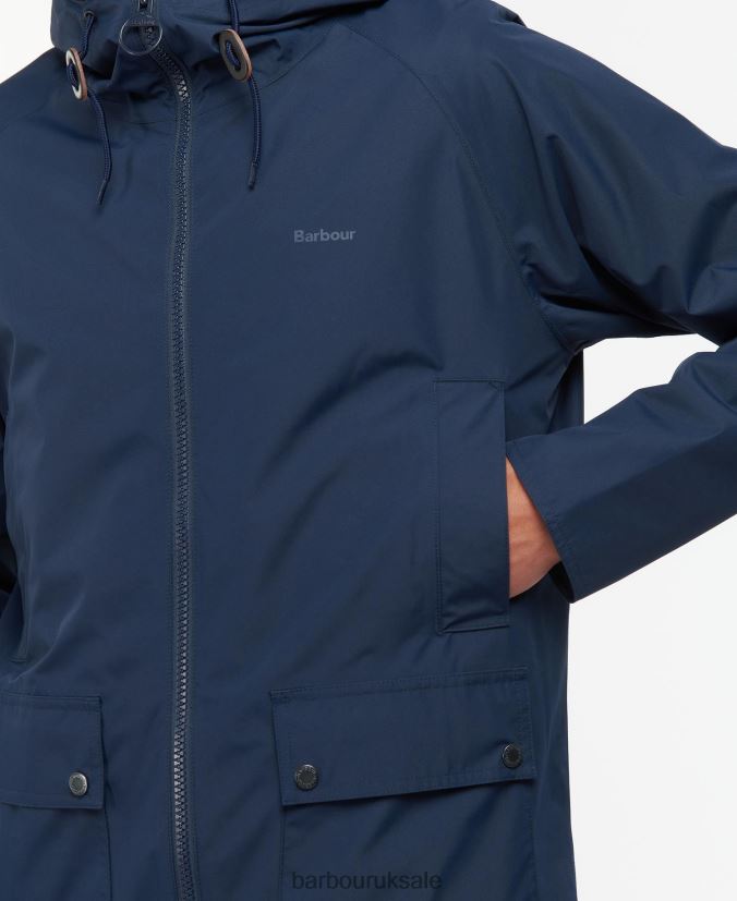 Hooded Dormus Waterproof Jacket Barbour Men R08LB6188 Clothing Navy/Dress