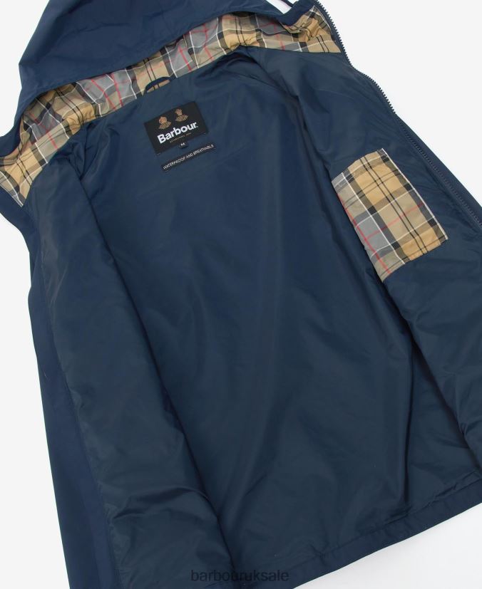 Hooded Dormus Waterproof Jacket Barbour Men R08LB6188 Clothing Navy/Dress