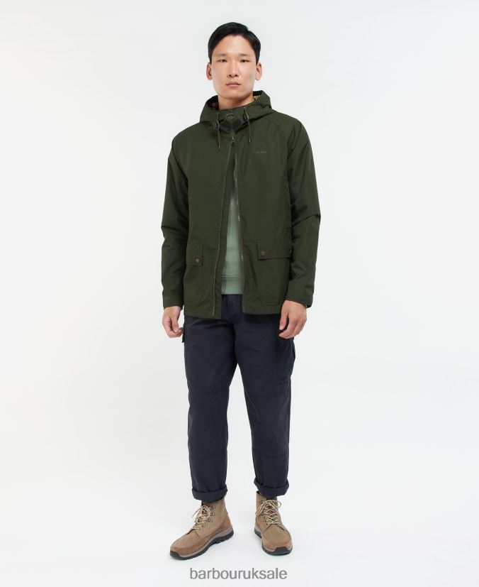 Hooded Dormus Waterproof Jacket Barbour Men R08LB6200 Clothing Navy/Dress