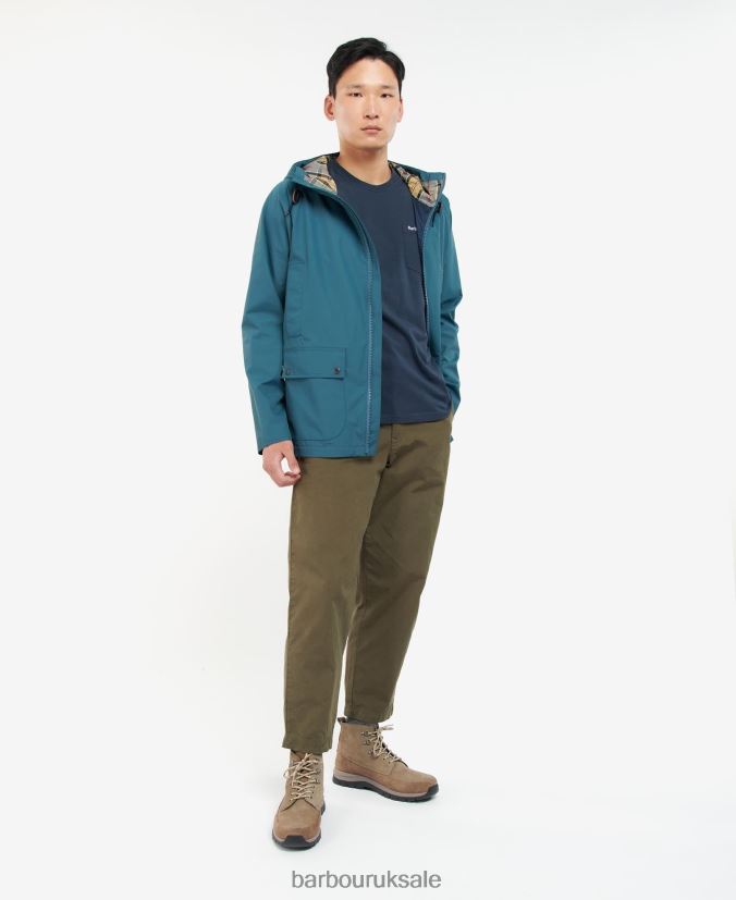 Hooded Dormus Waterproof Jacket Barbour Men R08LB6212 Clothing Navy/Dress