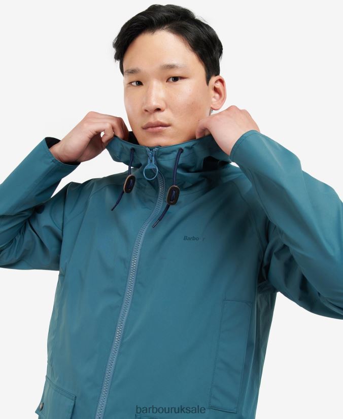 Hooded Dormus Waterproof Jacket Barbour Men R08LB6212 Clothing Navy/Dress