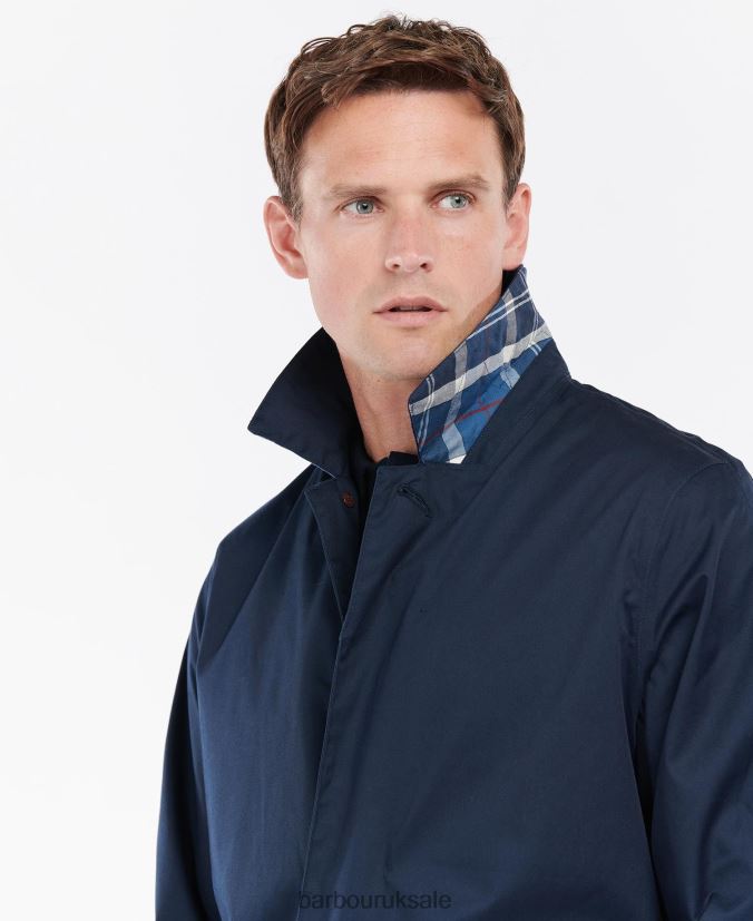 Rokig Lightweight Mac Jacket Barbour Men R08LB6186 Clothing Black/Dress