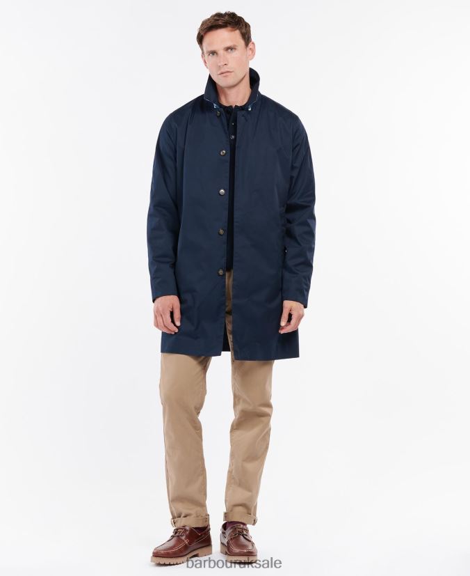 Rokig Lightweight Mac Jacket Barbour Men R08LB6186 Clothing Black/Dress